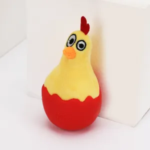 Skatrs Chicken in Egg Wobble Toy for Dogs