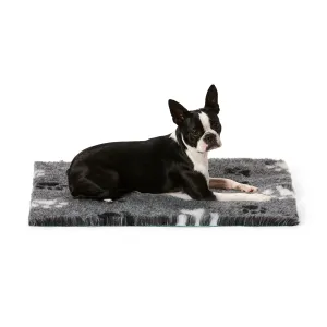 Snooza Stay Dry Mat Grey Paws Dog Bed Large