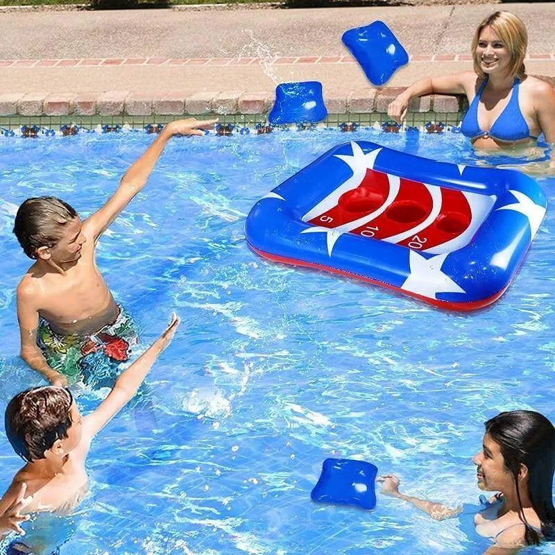 Summer Inflatable Ring Toss Pool Game