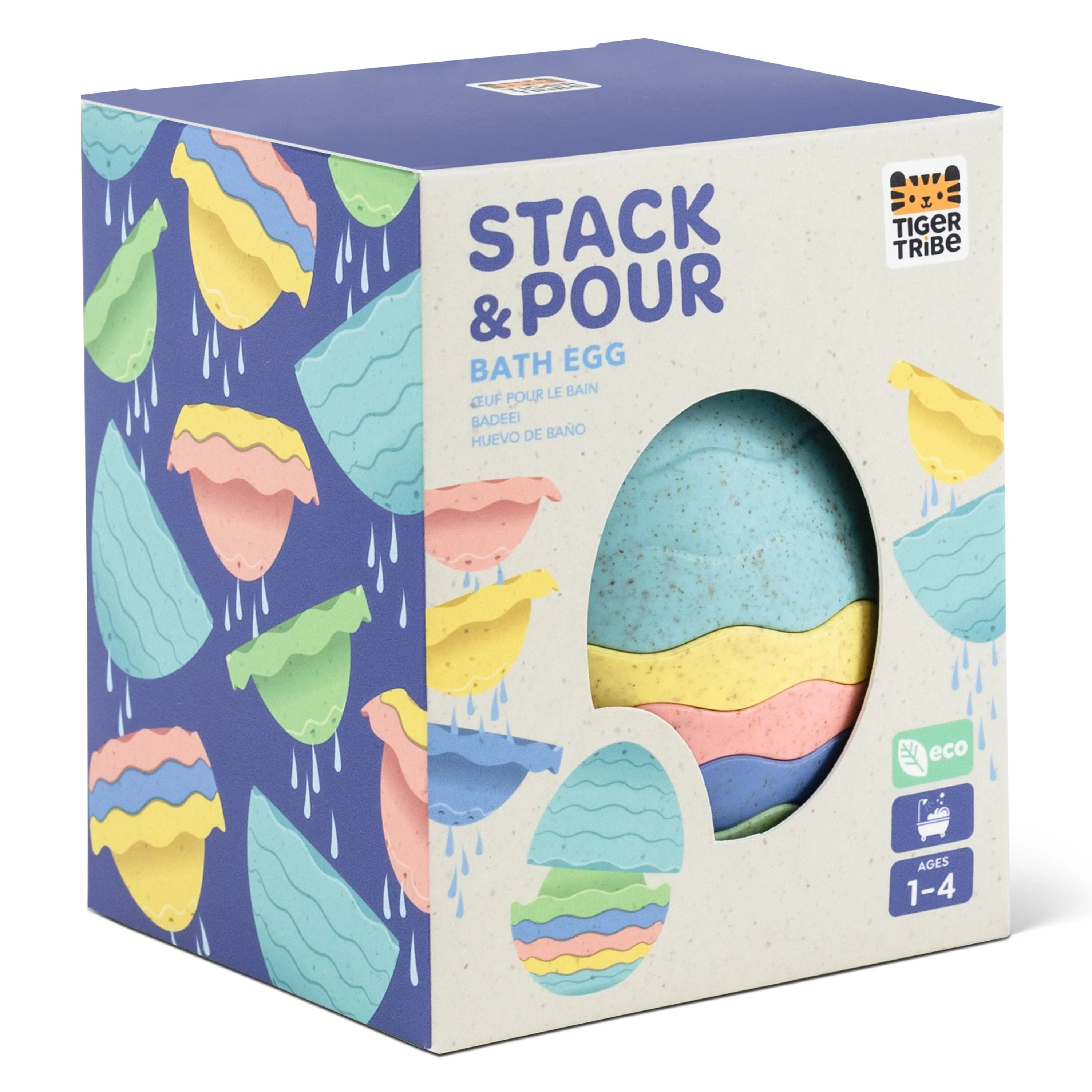 Tiger Tribe Stack & Pour - Bath Egg - Eco