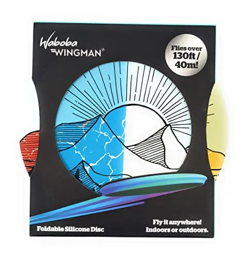 Wabob Wingman Foldable Silicone Throwing Disc - 2 Pack (Assorted Colors)