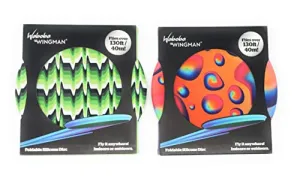 Wabob Wingman Foldable Silicone Throwing Disc - 2 Pack (Assorted Colors)