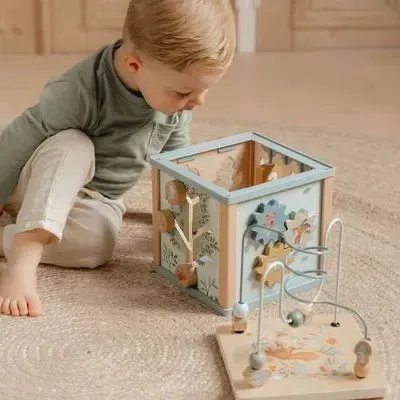 Wooden Activity Cube Forest Friends