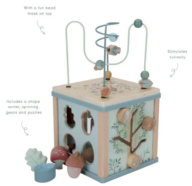 Wooden Activity Cube Forest Friends