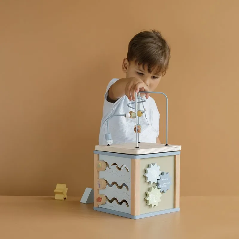 Wooden Activity Cube Ocean